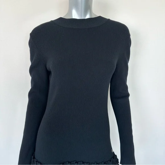 CHANEL black dress Cosmopolite Paneled Knit size 46FR or XL Authentic 5800$